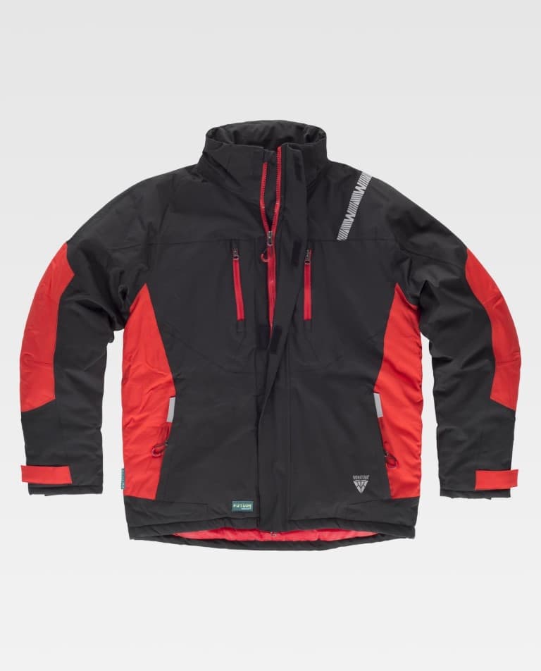 Parka Workteam WF2858 Negro / Rojo
