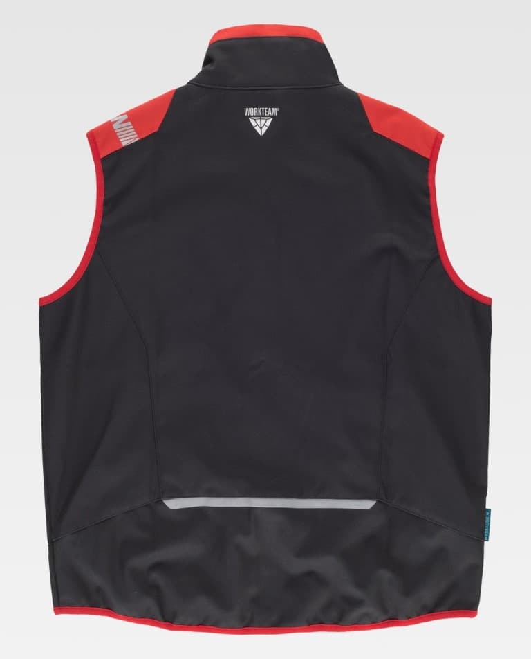 Chaleco Workteam WF2880 Negro / Rojo