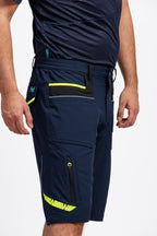 Bermuda Workteam WF3017 Marino / Negro / Amarillo Flúor