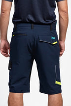 Bermuda Workteam WF3017 Marino / Negro / Amarillo Flúor