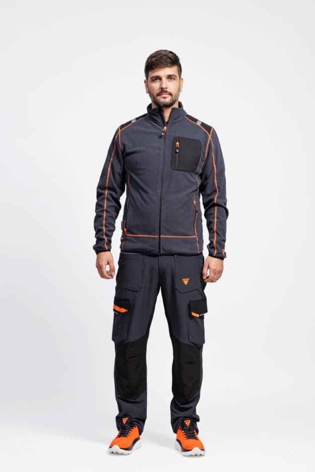 Polar Workteam WF3030 Gris Oscuro / Negro / Naranja Flúor
