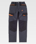 Pantalón Workteam WF3050 Gris Oscuro / Negro / Naranja Flúor