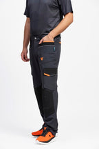 Pantalón Workteam WF3050 Gris Oscuro / Negro / Naranja Flúor