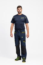 Pantalón Workteam WF3050 Marino / Negro / Amarillo Flúor