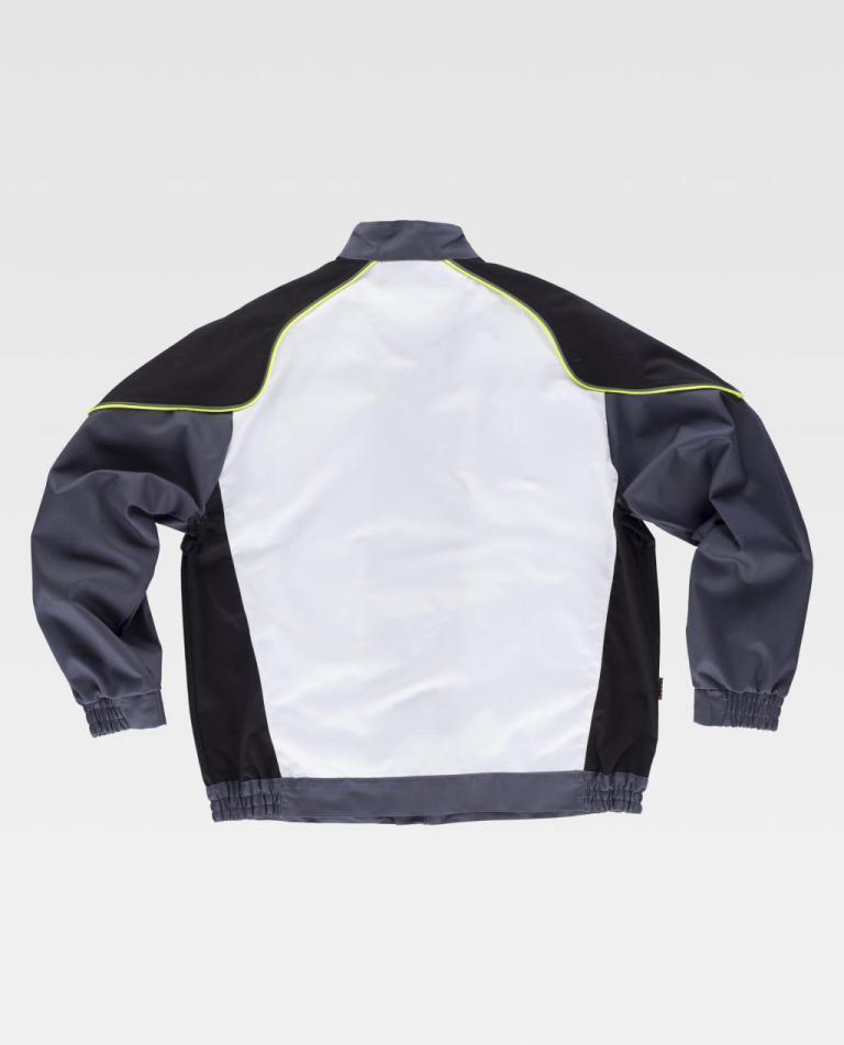 Cazadora Workteam WF5851 Blanco / Negro / Gris Oscuro