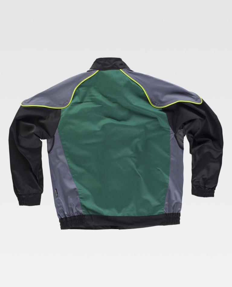Cazadora Workteam WF5851 Verde / Gris Oscuro / Negro