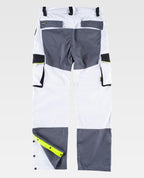 Pantalón Workteam WF5852 Blanco / Negro / Gris Oscuro