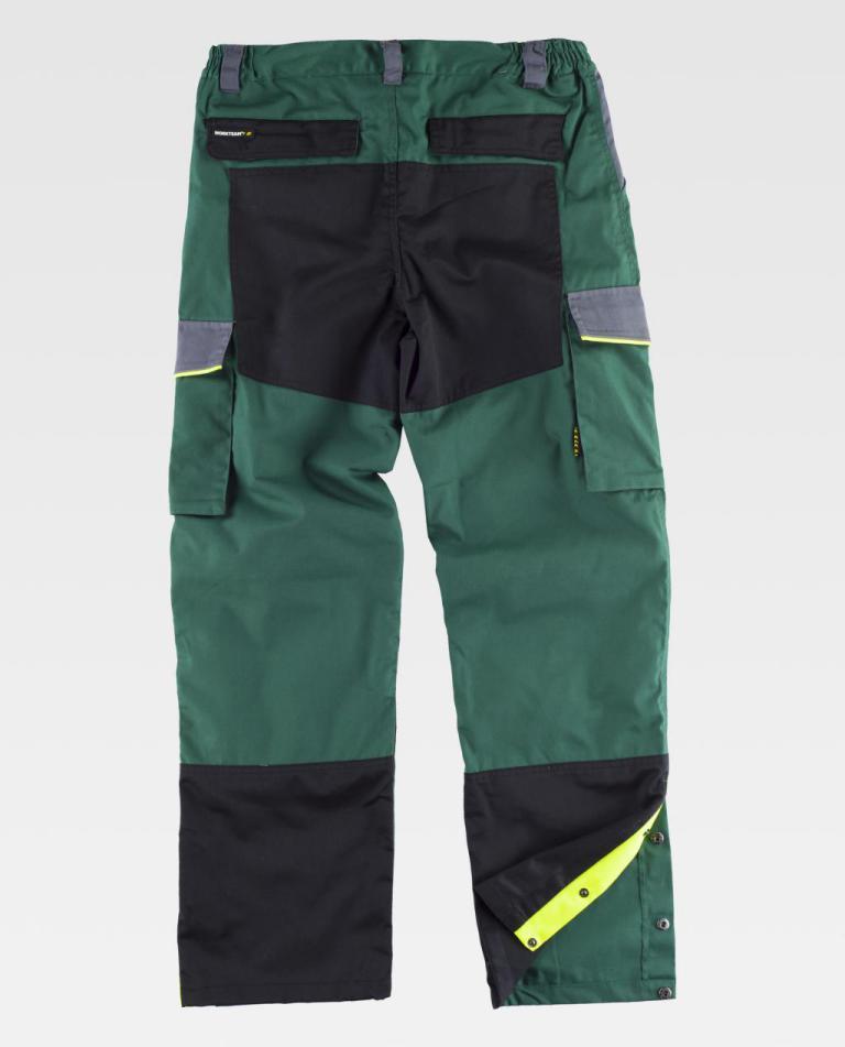 Pantalón Workteam WF5852 Verde / Gris Oscuro / Negro