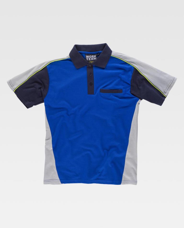 Polo Workteam WF5855 Azulina / Gris Claro / Marino