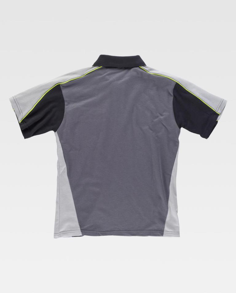 Polo Workteam WF5855 Gris Oscuro / Gris Claro / Negro