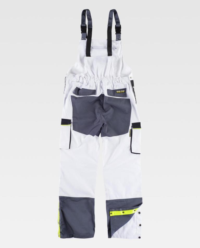 Peto Workteam WF5856 Blanco / Negro / Gris Oscuro