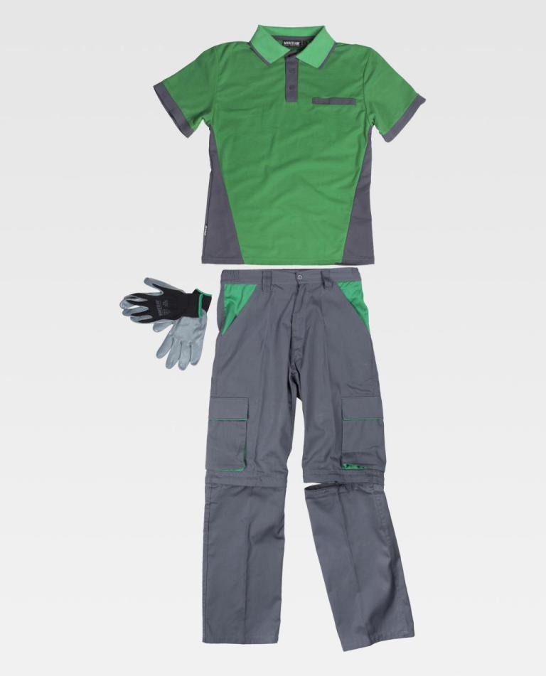 Conjunto Workteam WSET1465 Gris / Verde
