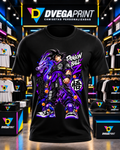Camiseta Dragon Ball Goku urbano, color negro, estampado frontal