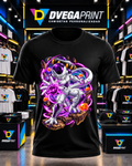 Camiseta Dragon Ball Freezer, color negro, estampado frontal