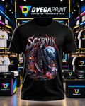 Camiseta negra Halloween Guardián del bosque en estudio Dvegaprint