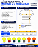 Guía de tallas camiseta HV9317