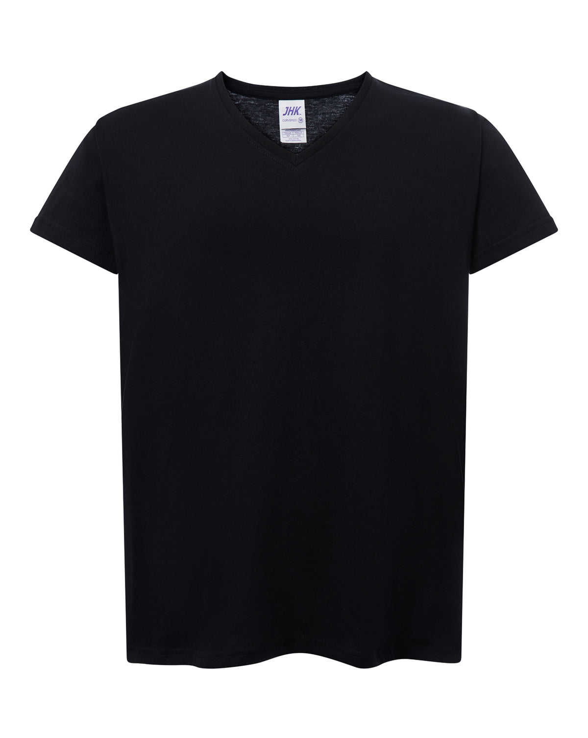 Curves T-Shirt V-Neck - Black