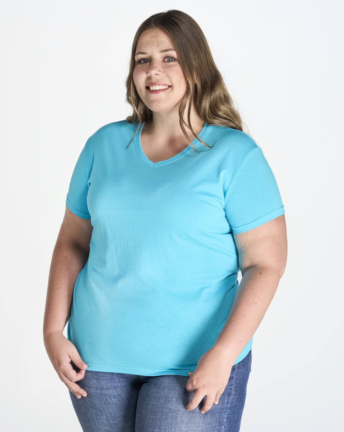 Curves T-Shirt V-Neck - imagen