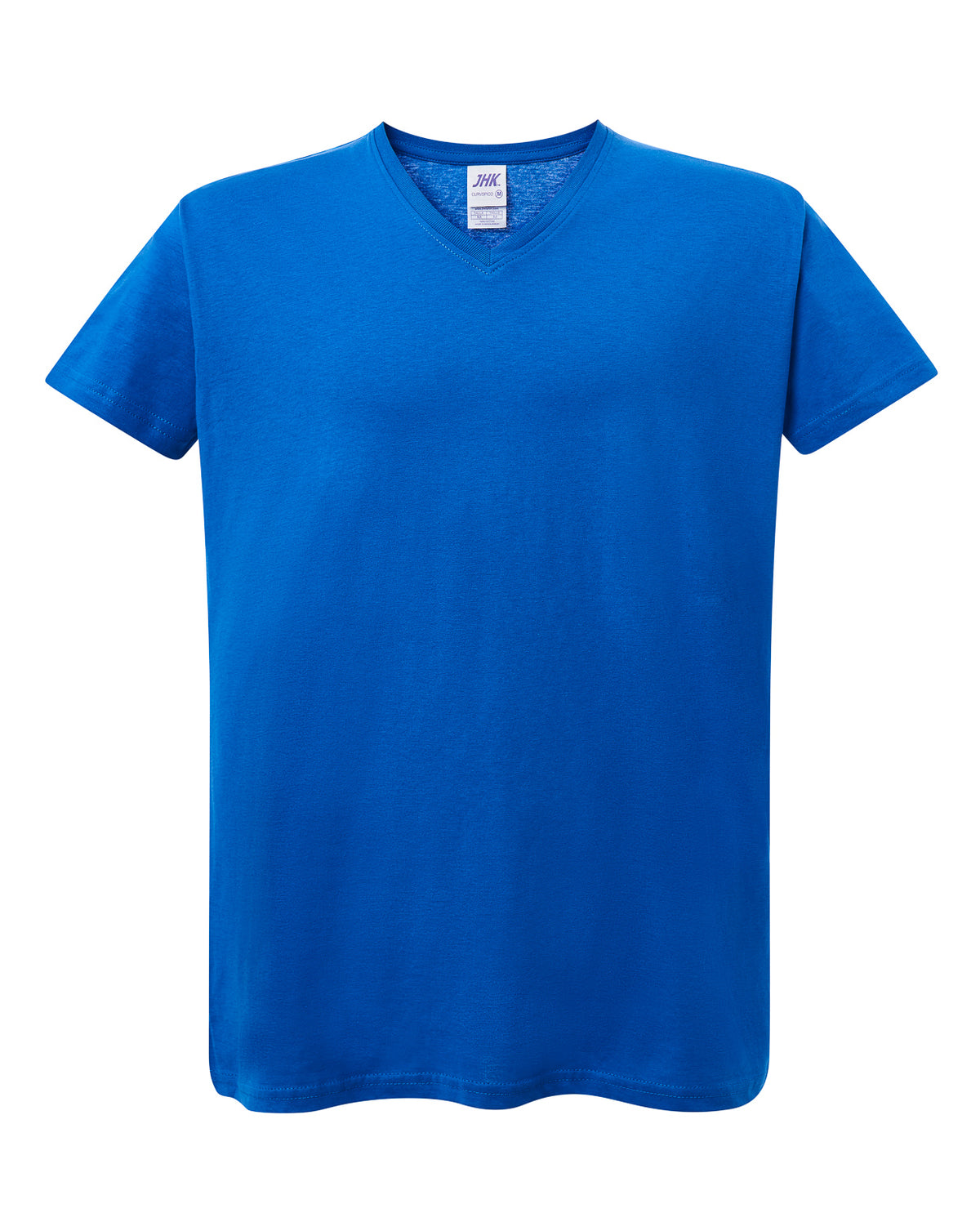 Curves T-Shirt V-Neck - Royal Blue