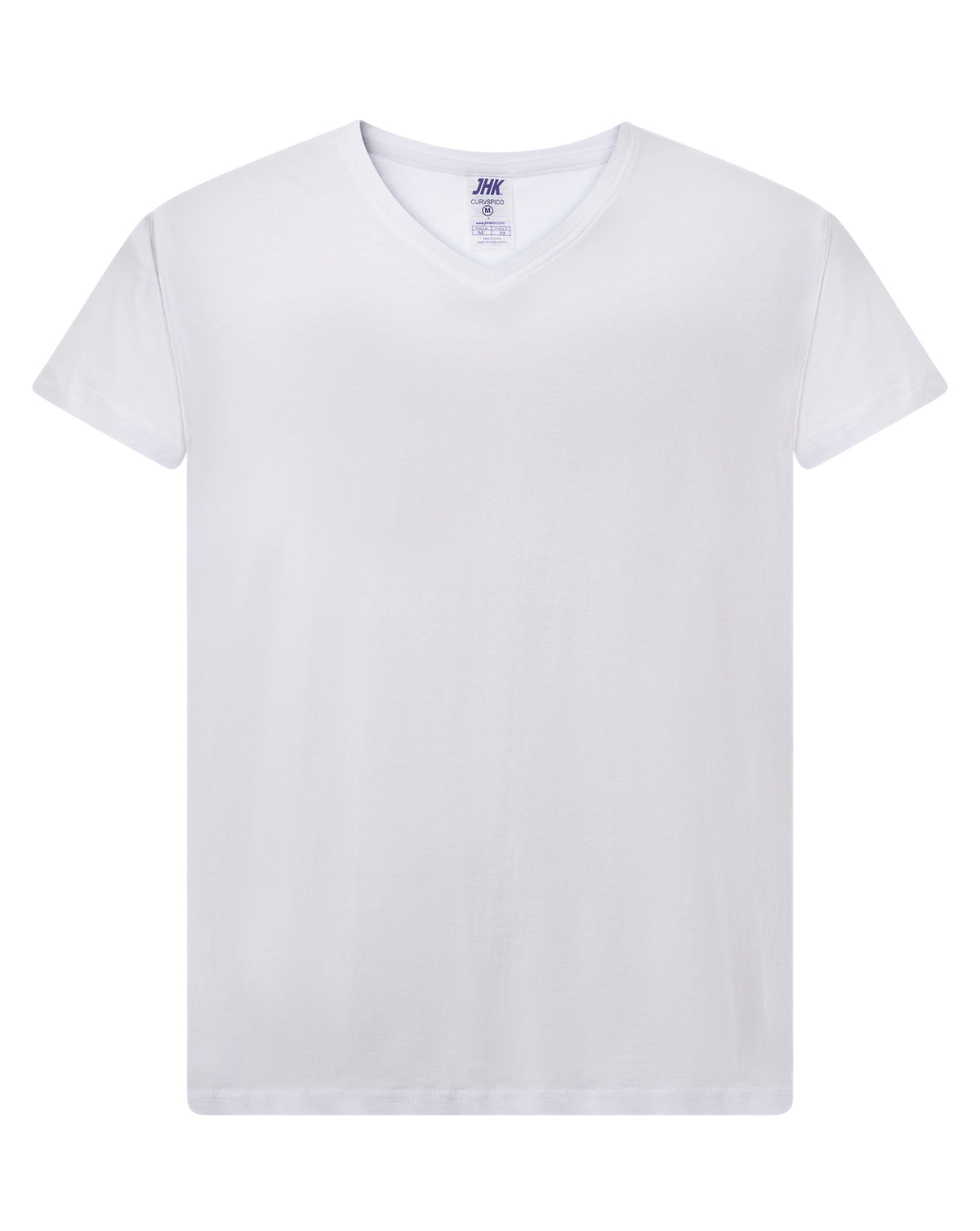 Curves T-Shirt V-Neck - White
