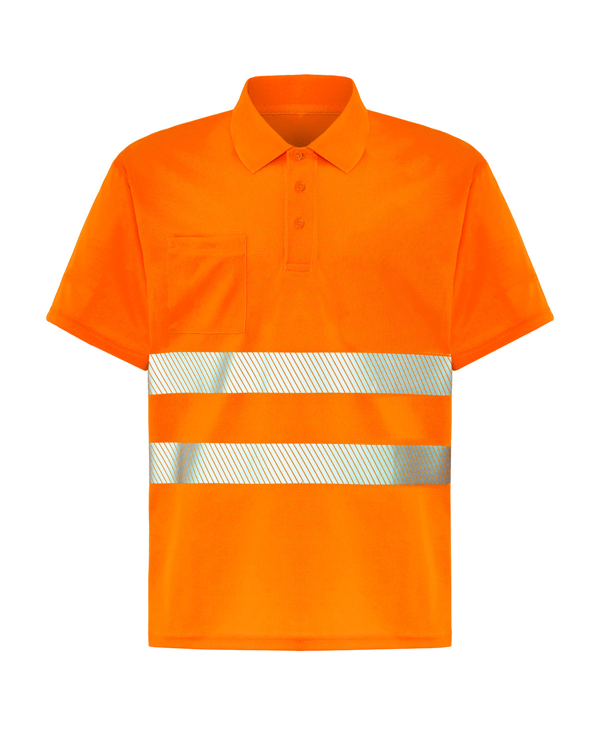 Polo Manga Corta - Orange Fluor