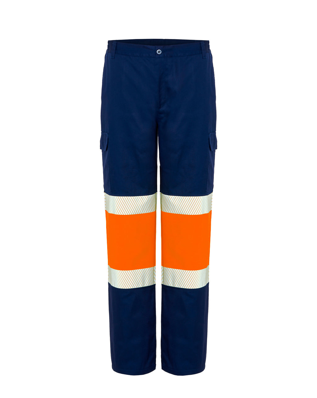 Pantalón Multibolsillos - Navy - Orange Fluor