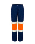 Pantalón Multibolsillos - Navy - Orange Fluor