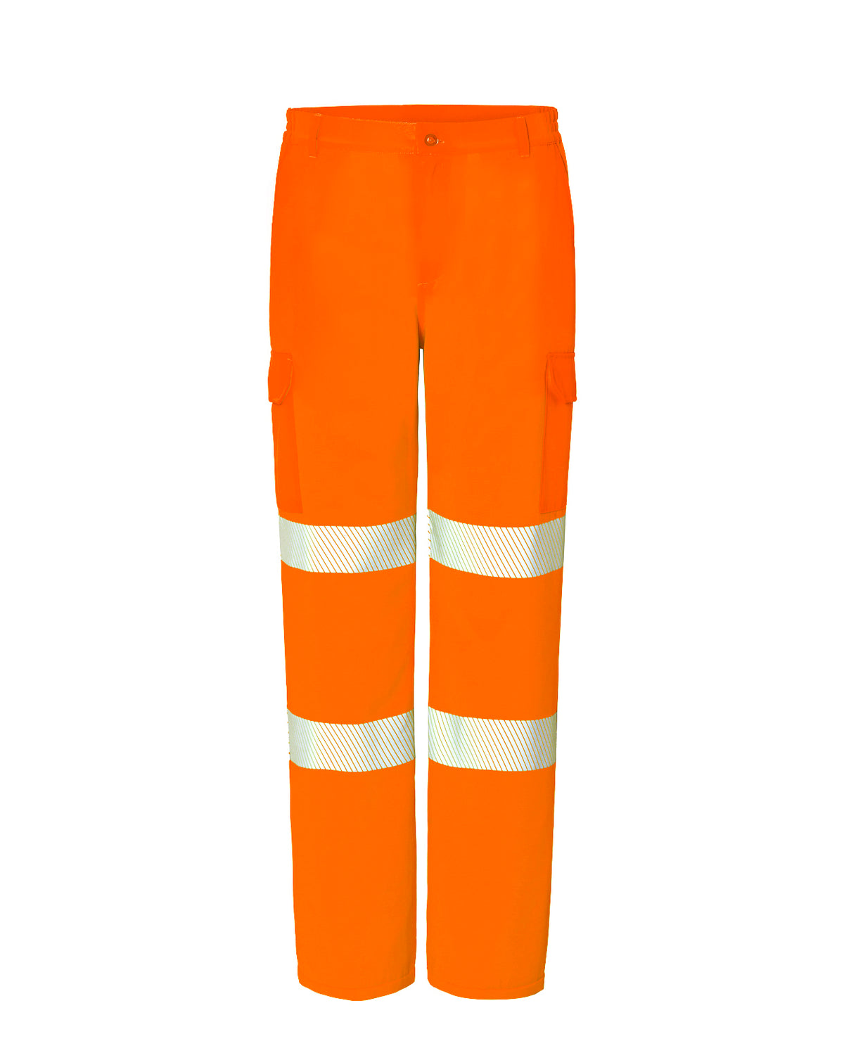 Pantalón Multibolsillos - Orange Fluor