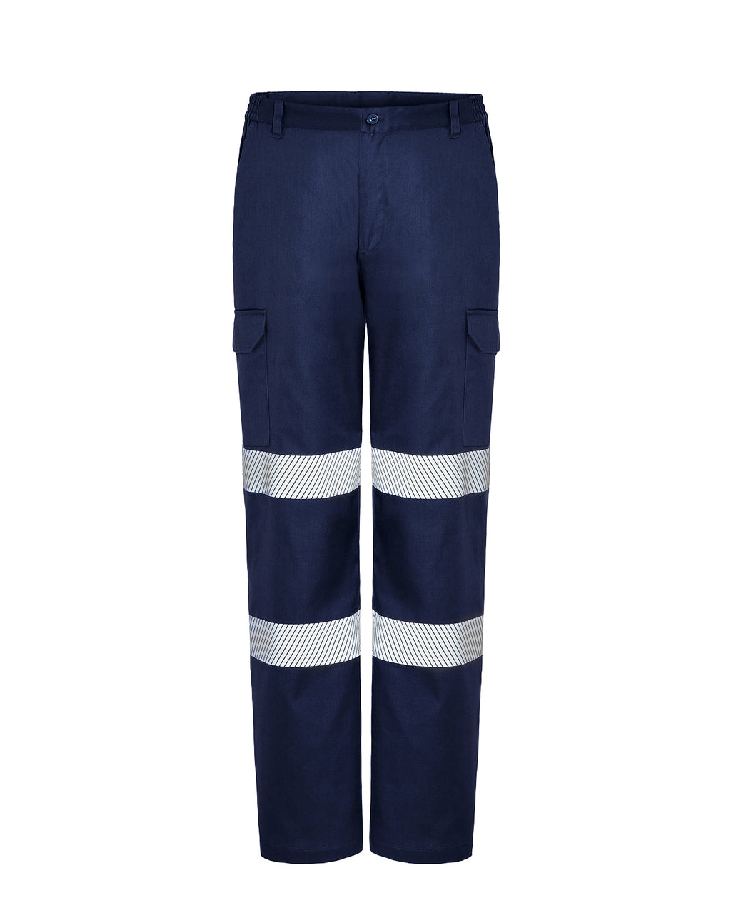Pantalón Multibolsillos Con Cintas - Navy