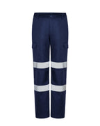 Pantalón Multibolsillos Con Cintas - Navy