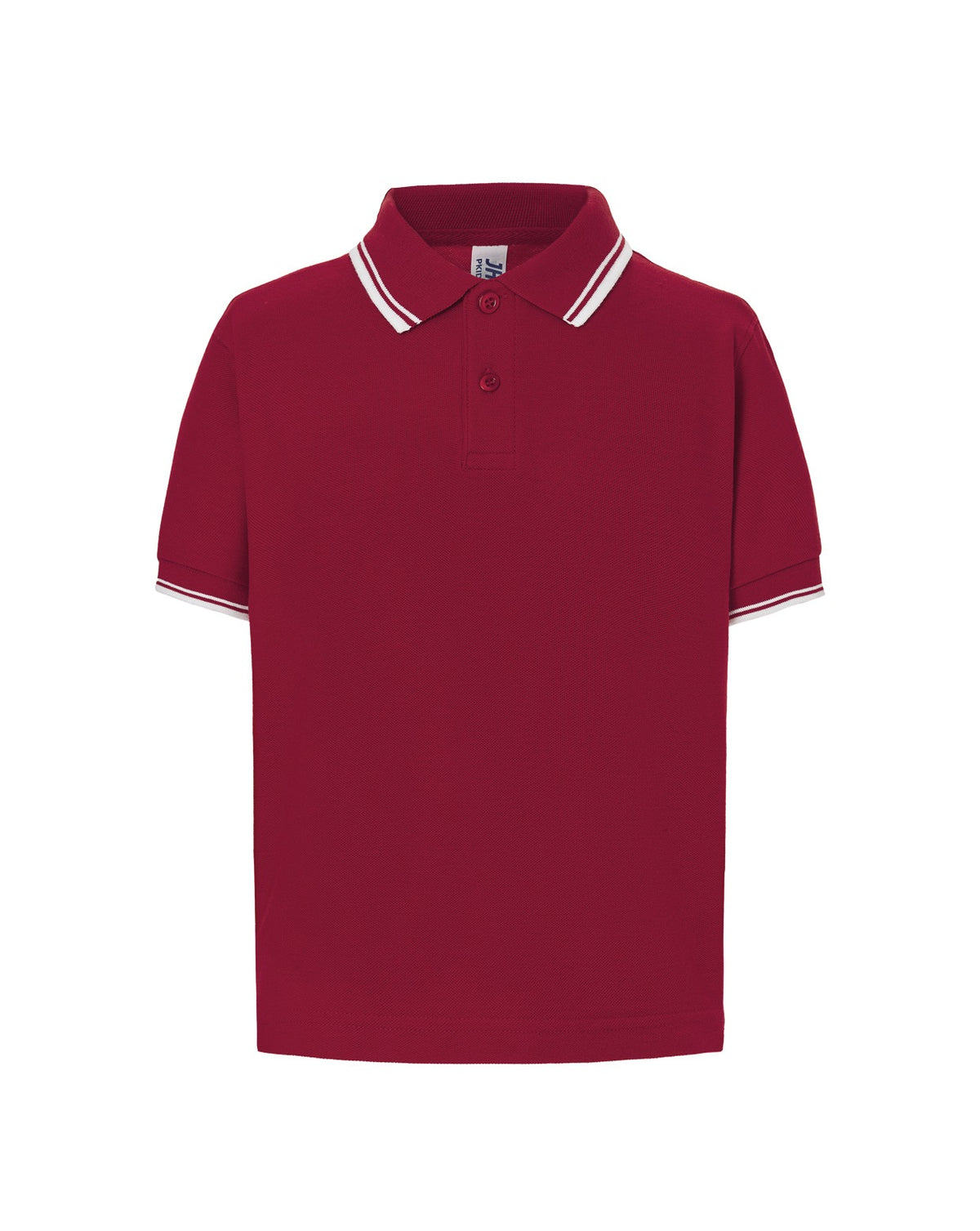 Polo Kid - Burgundy - White