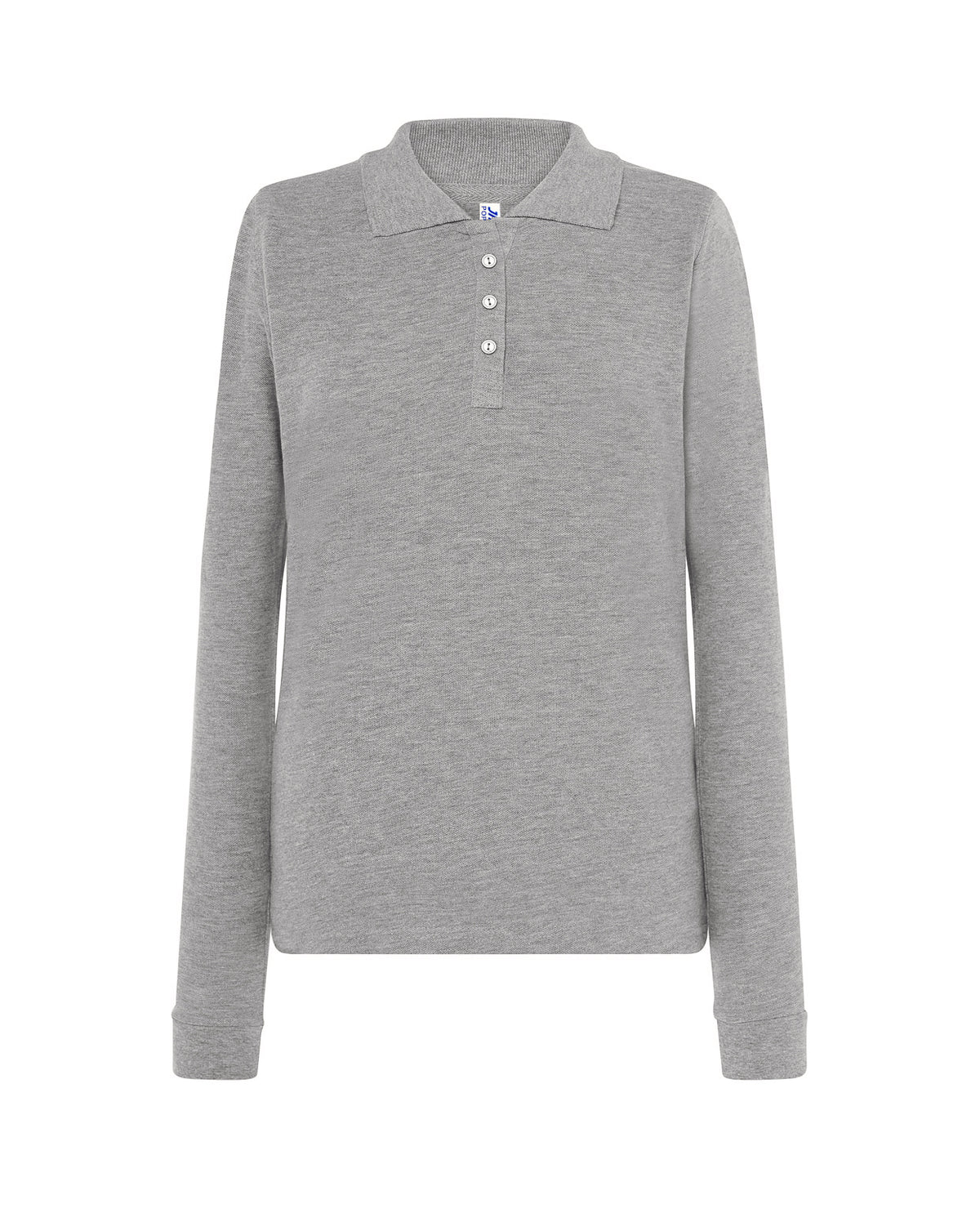 Regular Polo LS Lady - Grey Melange