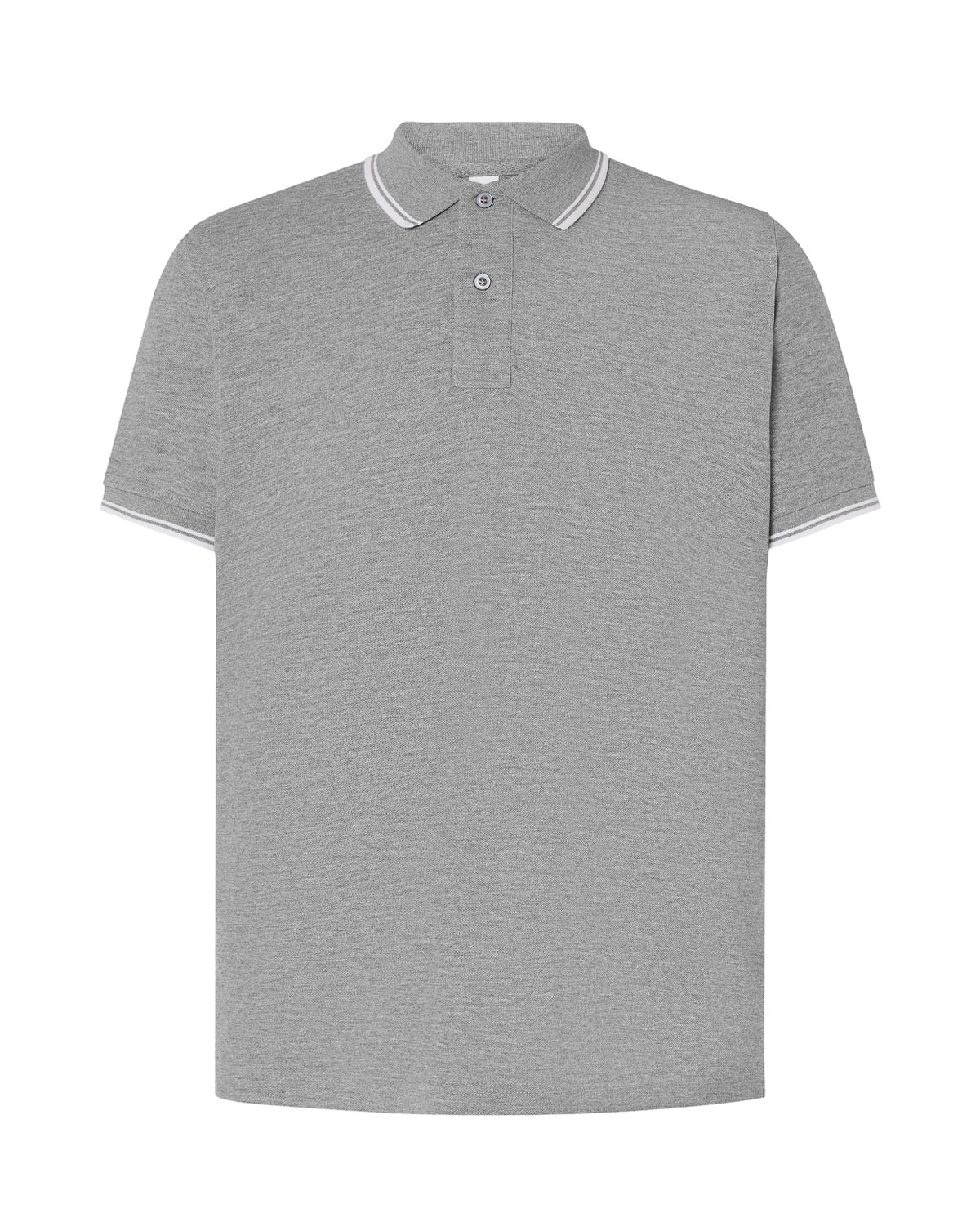 Regular Polo Man - colores adicionales 2 - Grey Melange - White