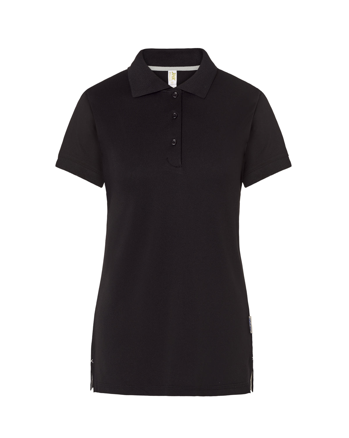Heavy Pique Polo Lady - Black - Silver