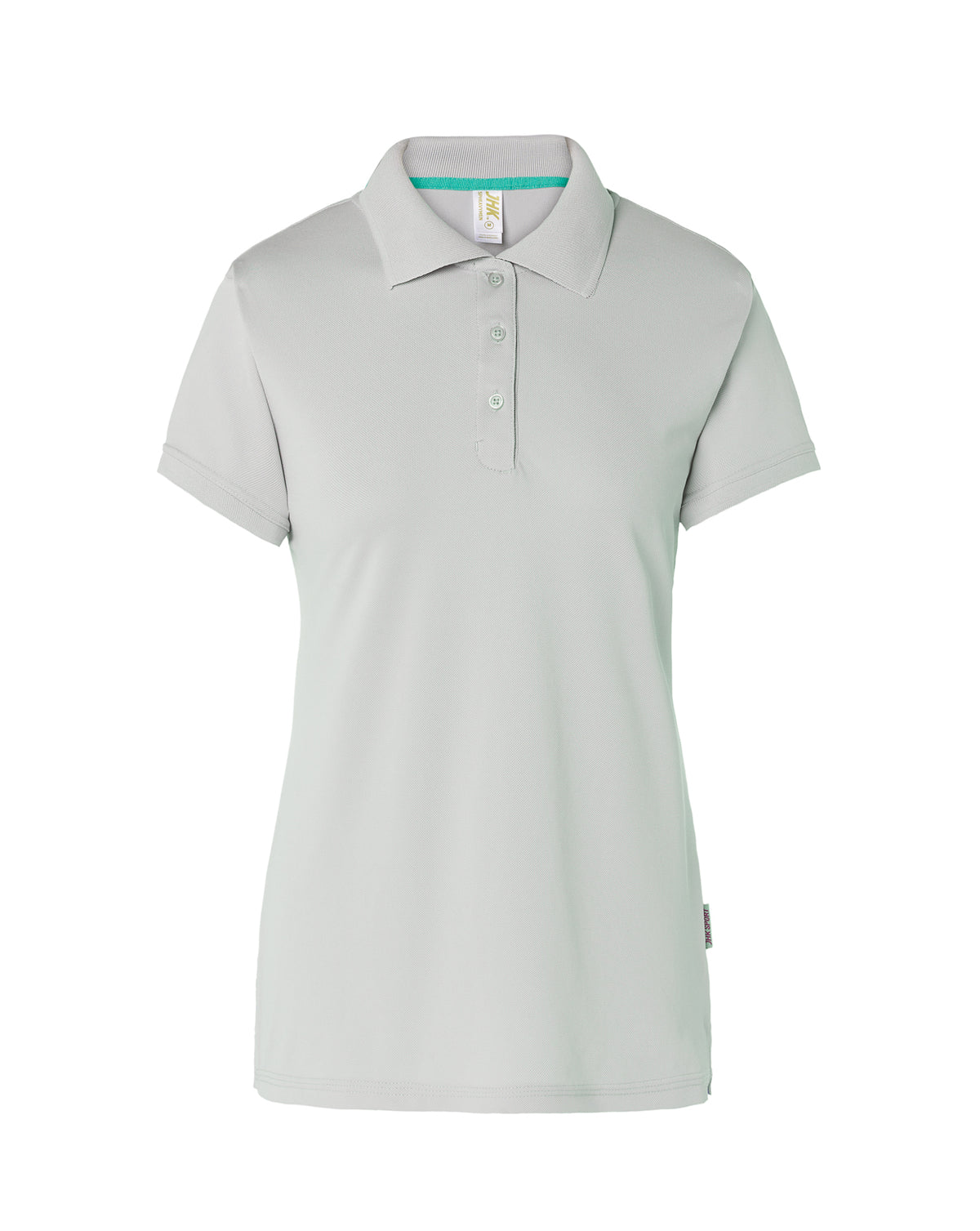 Heavy Pique Polo Lady - Silver - Green Atlantis