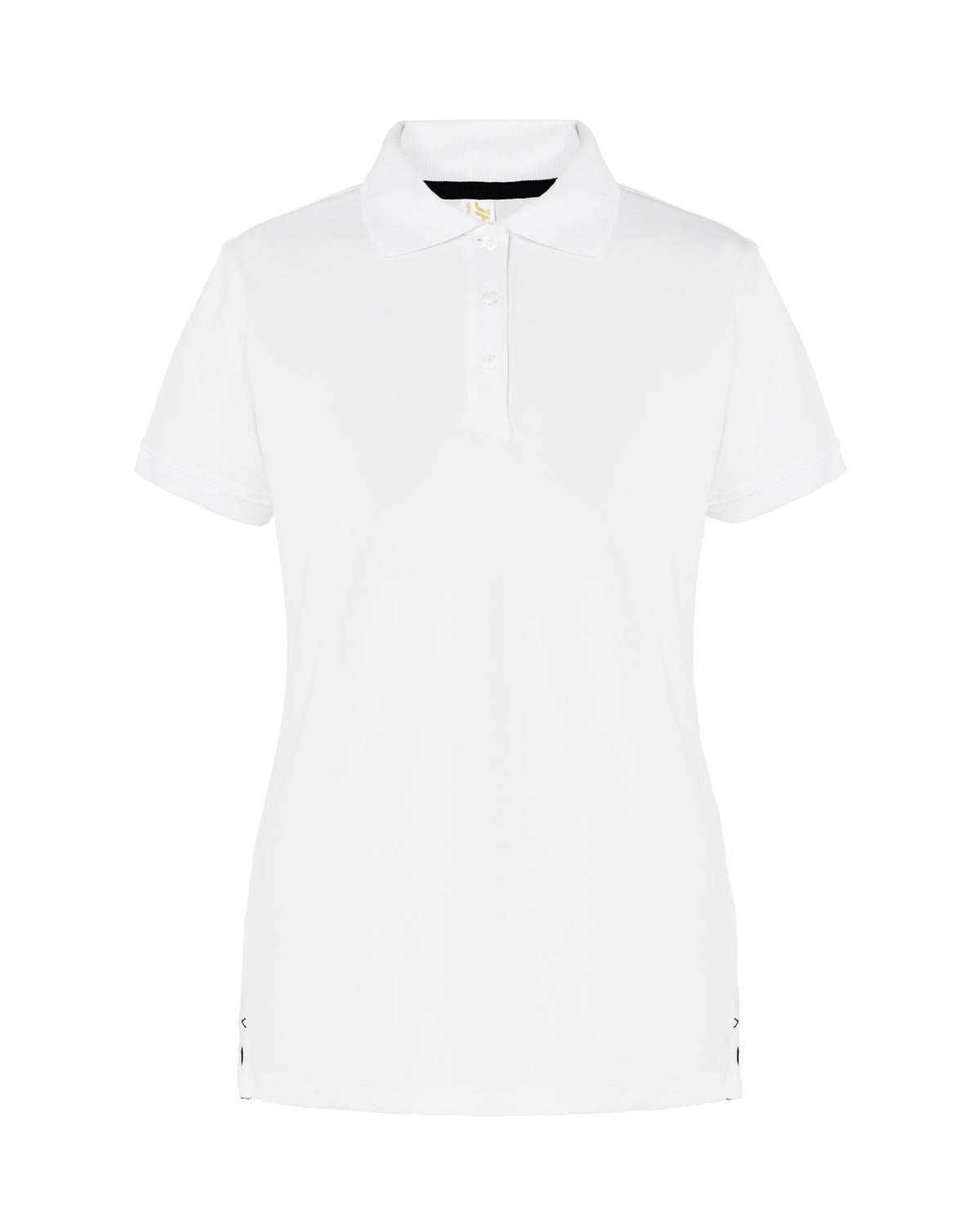 Heavy Pique Polo Lady - White - Navy