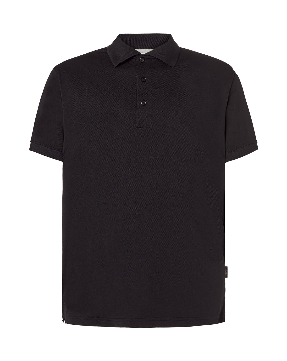Heavy Pique Polo Man - Black - Silver