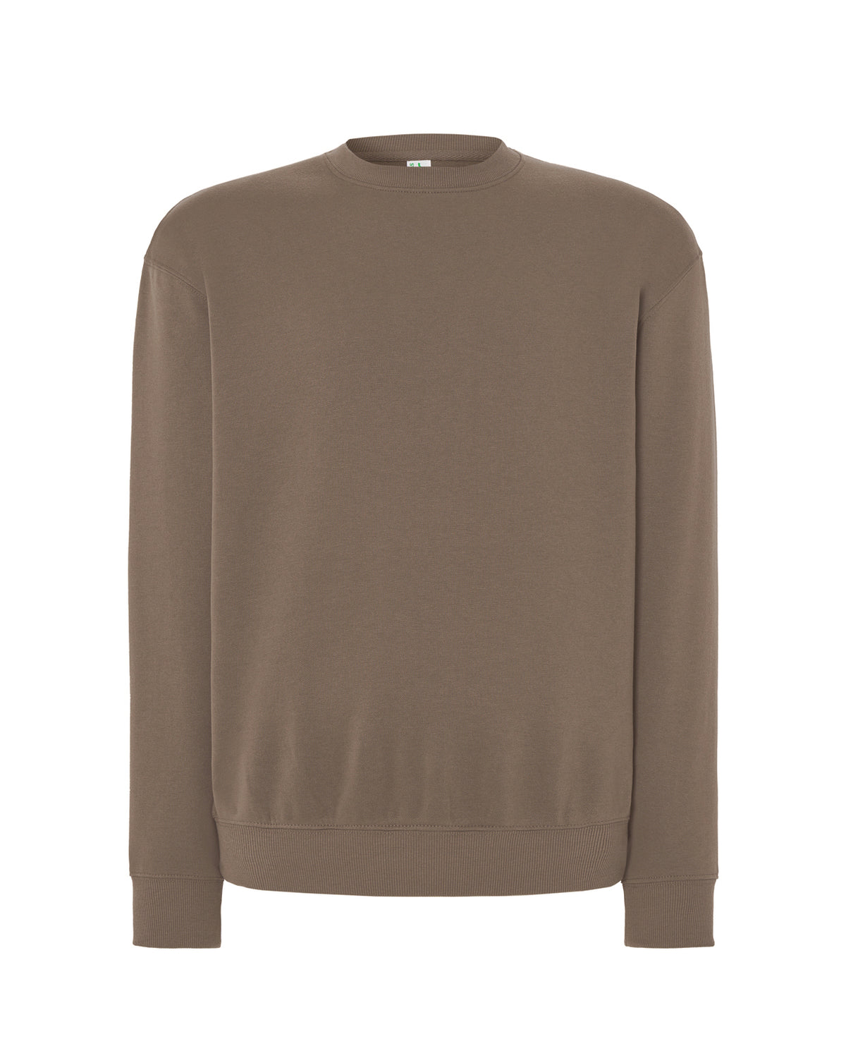 Crew Neck Sweatshirt - Brown Dark