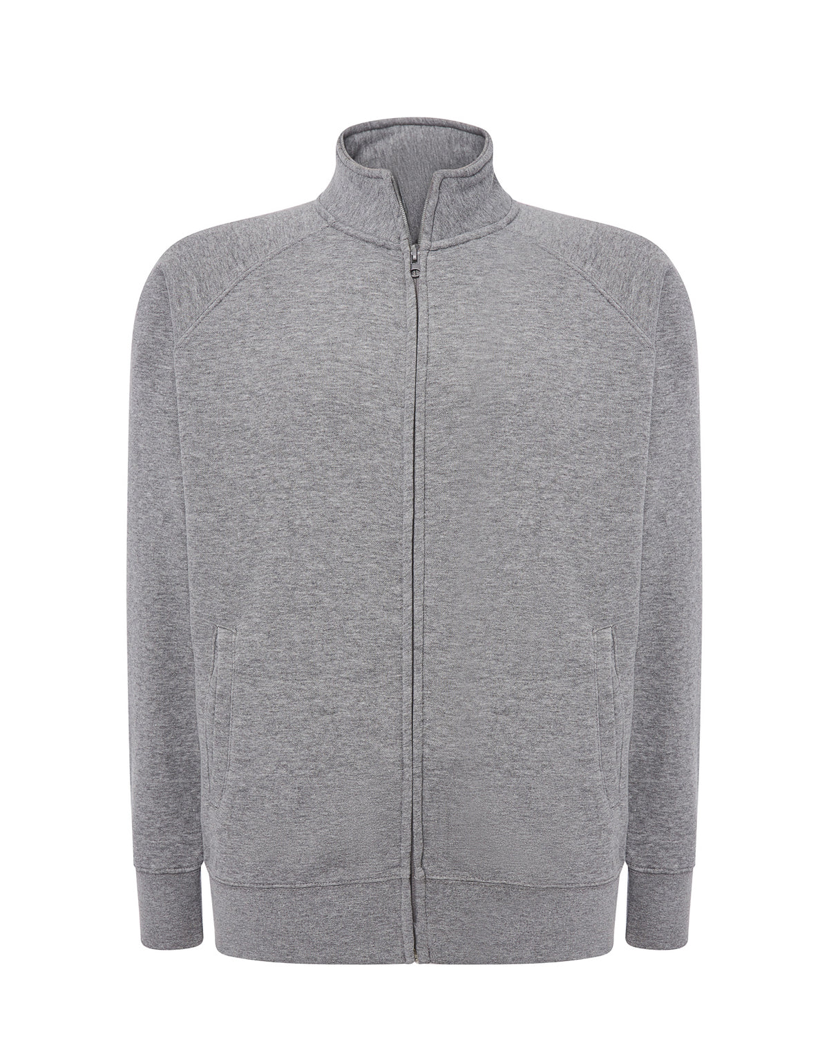 Full Zip Sweatshirt - Grey Melange