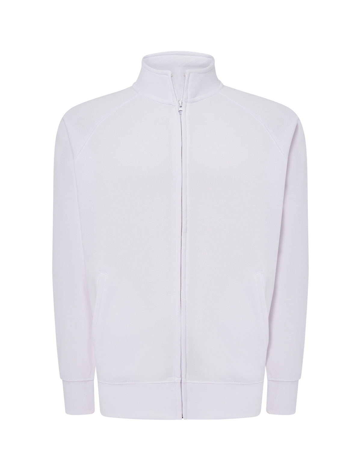 Full Zip Sweatshirt - White