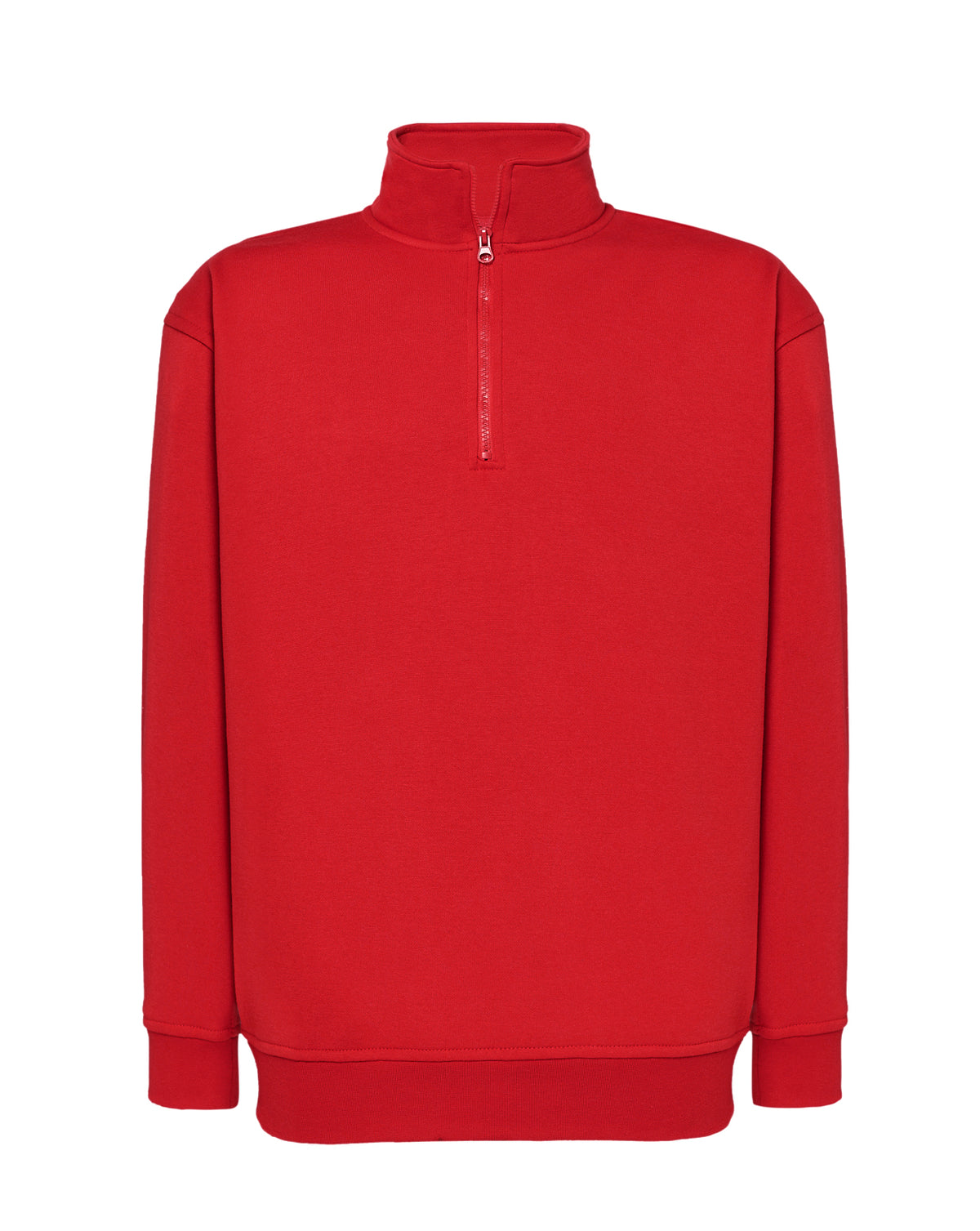 Half Zip Sweatshirt - Red