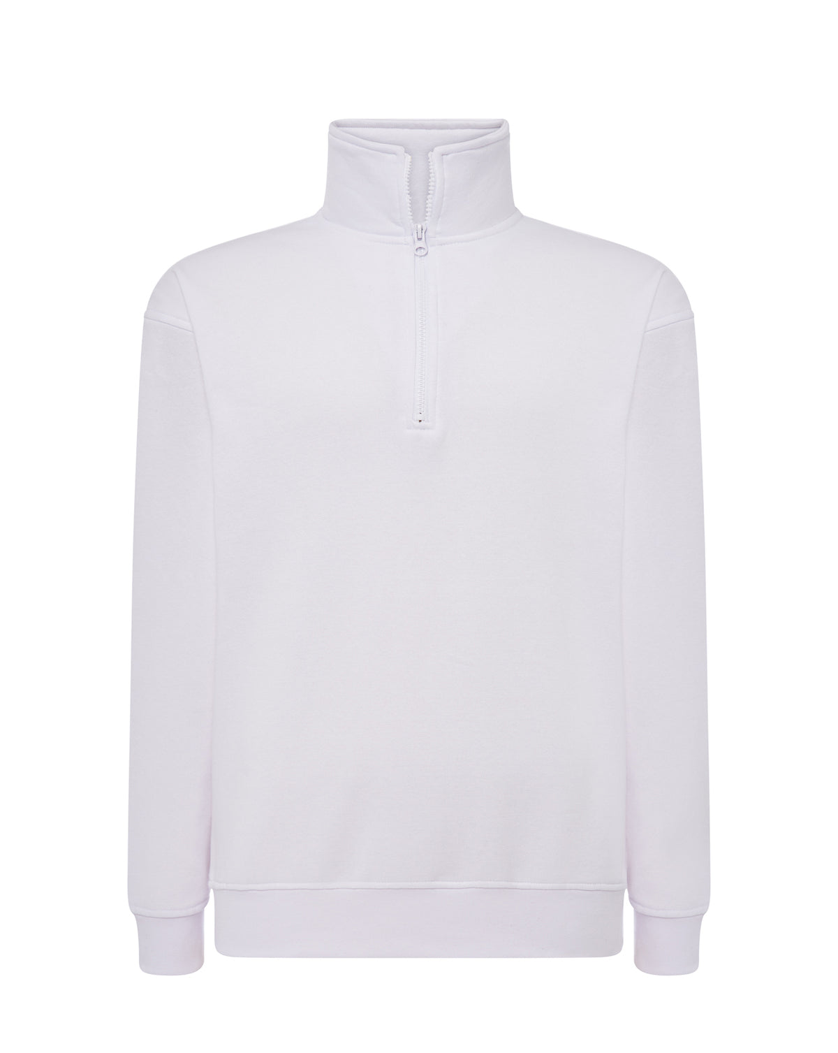 Half Zip Sweatshirt - White