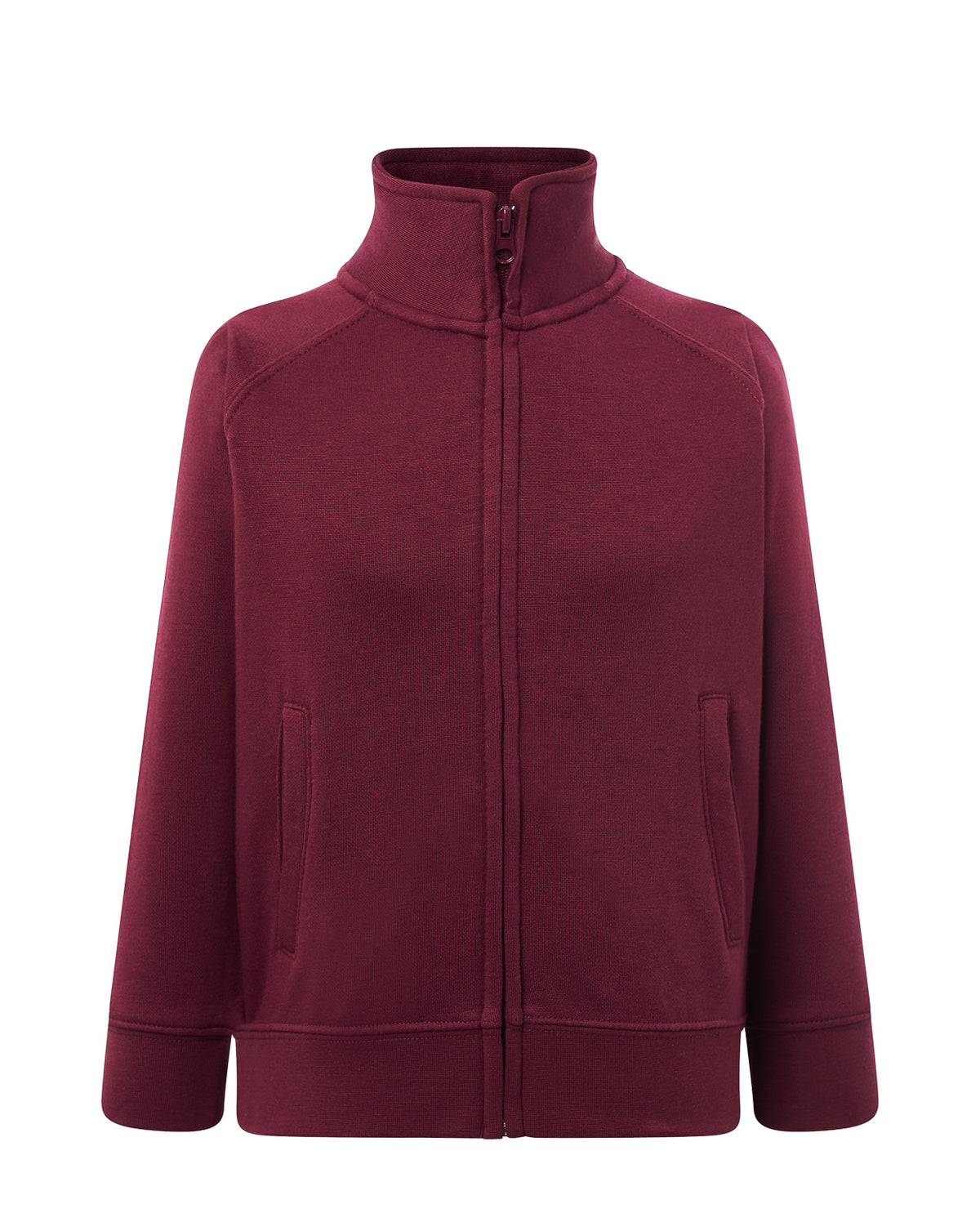Kid Full Zip Sweatshirt - Burgundy