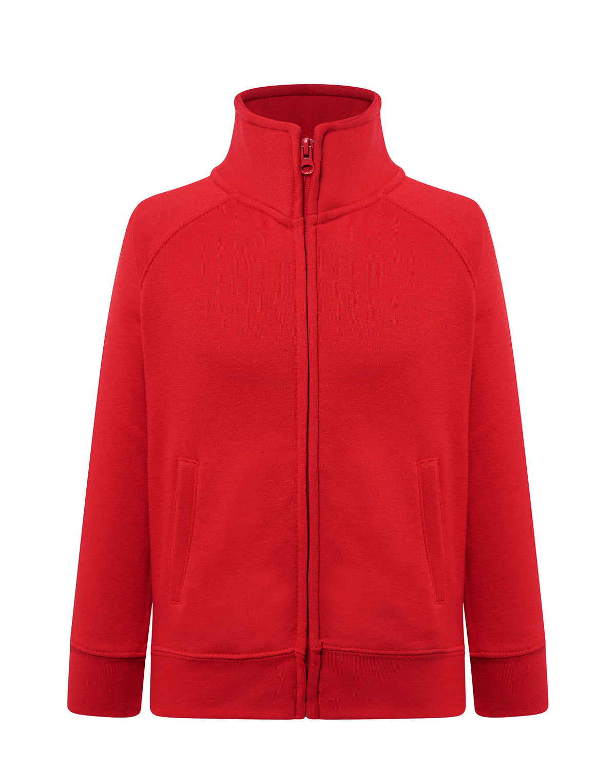 Kid Full Zip Sweatshirt - Red
