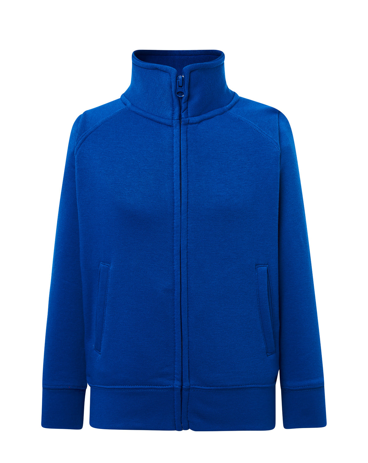 Kid Full Zip French Terry Sweatshirt - Royal Blue