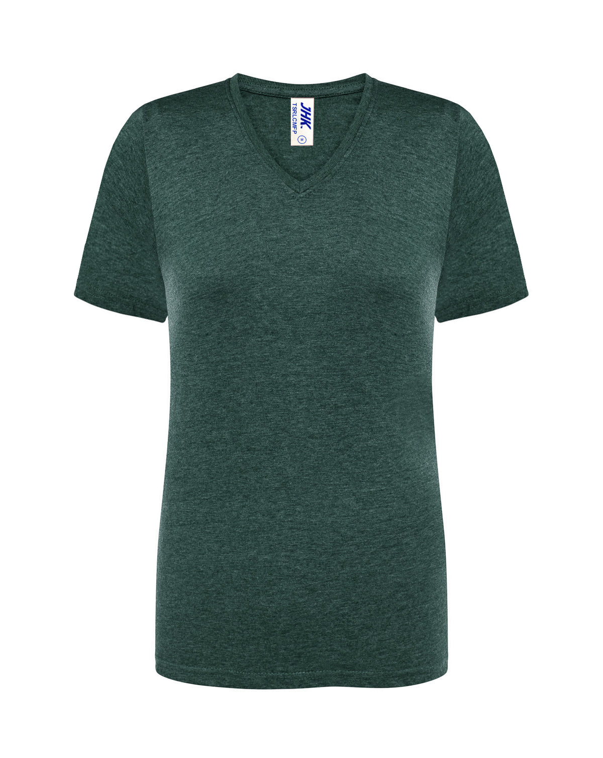 Lady Regular Comfort V-Neck - Bottle Green Heather