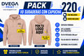 Pack 10 sudaderas con capucha SU1067