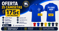 Pack 25 camisetas de algodón personalizadas