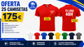 Pack 25 camisetas técnicas personalizadas