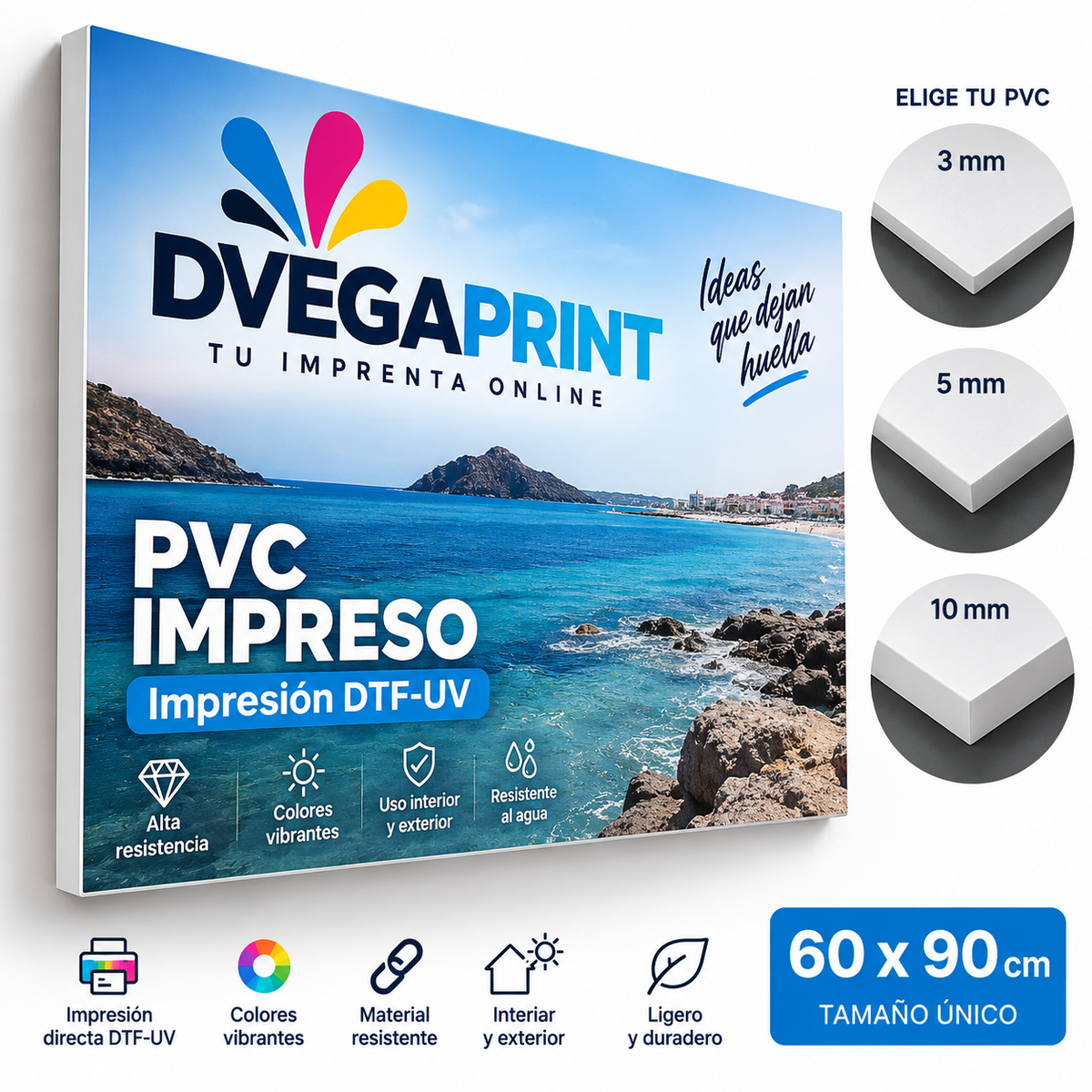 PVC impreso DTF-UV DVEGAPRINT 60 x 90 cm